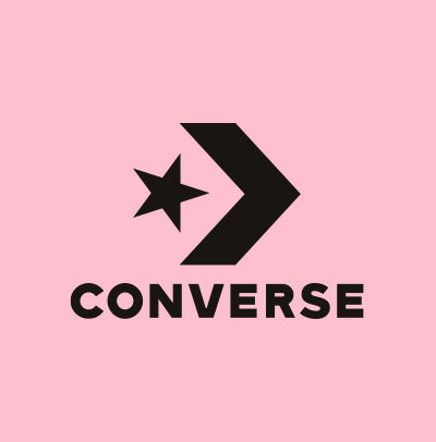 black converse background on pale red/pink background