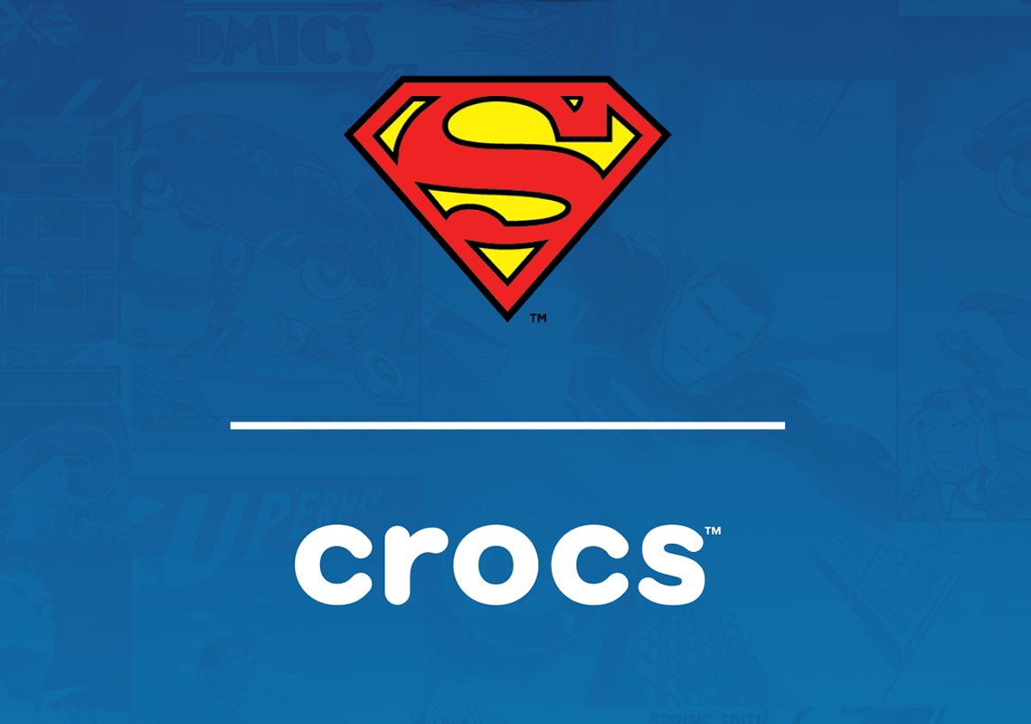 crocs x superman logos 