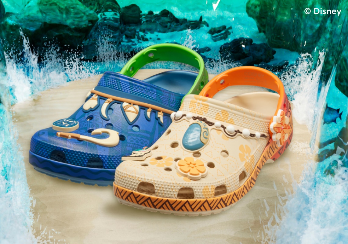 Walt Disneys Moana collaboration with Crocs with jibbitz