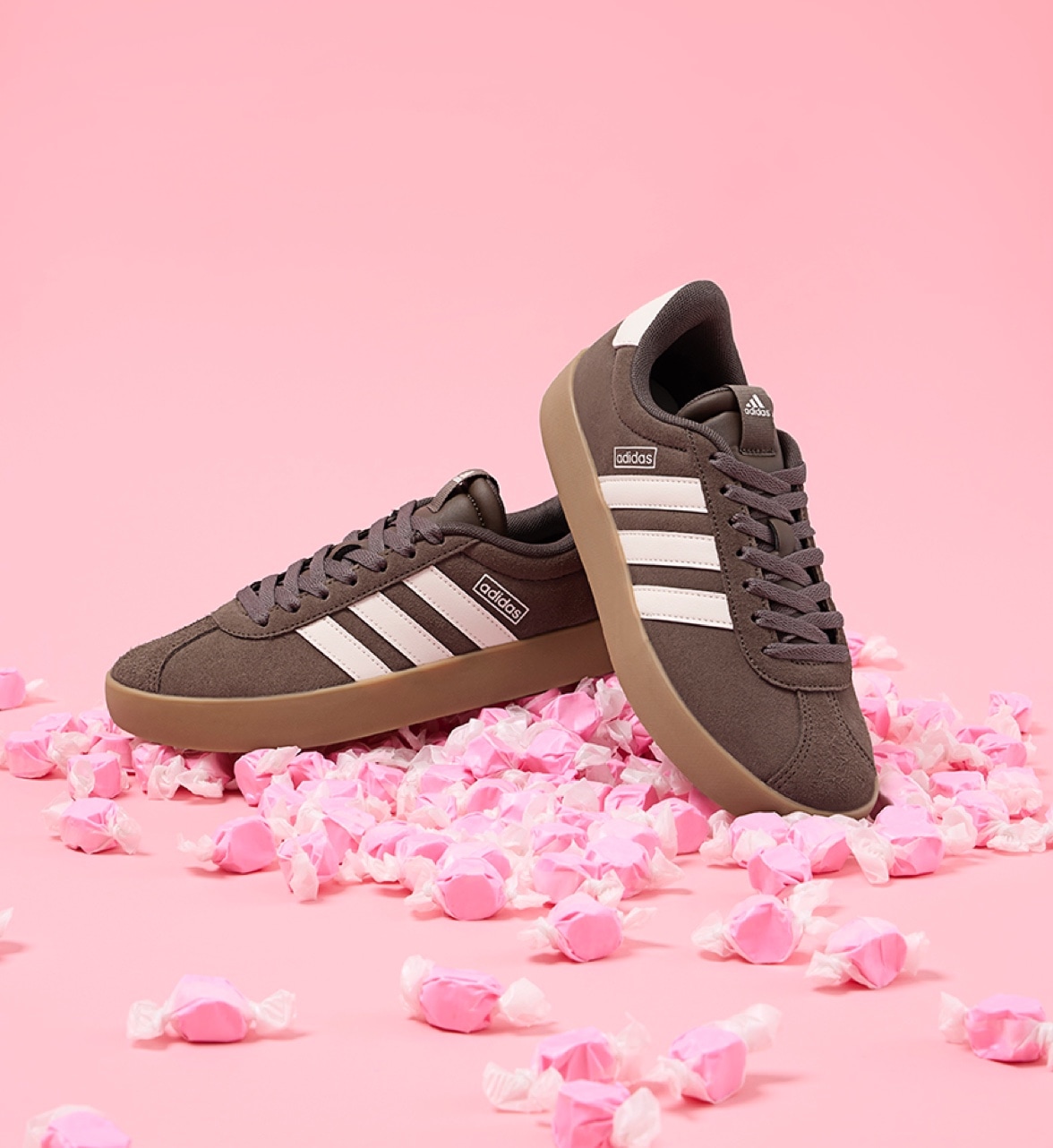 brown adidas sneakers