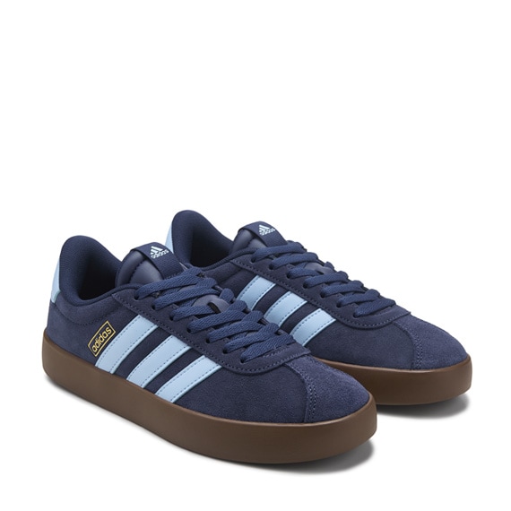 navy blue and light blue adidas soccer shoes