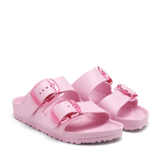 light baby pink Birkenstock essential sandals