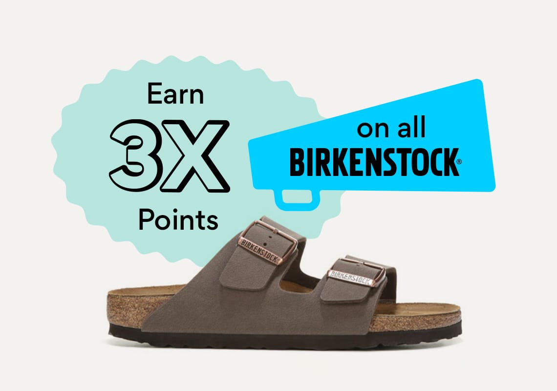 3x points on all birkenstock