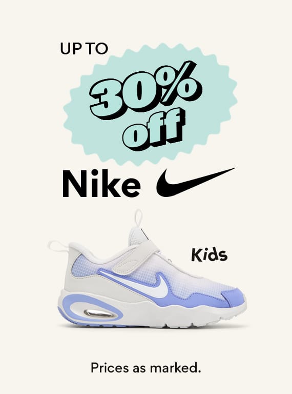 up to 30% off nike