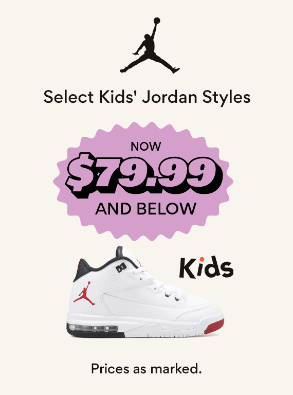select kids' jordan styles