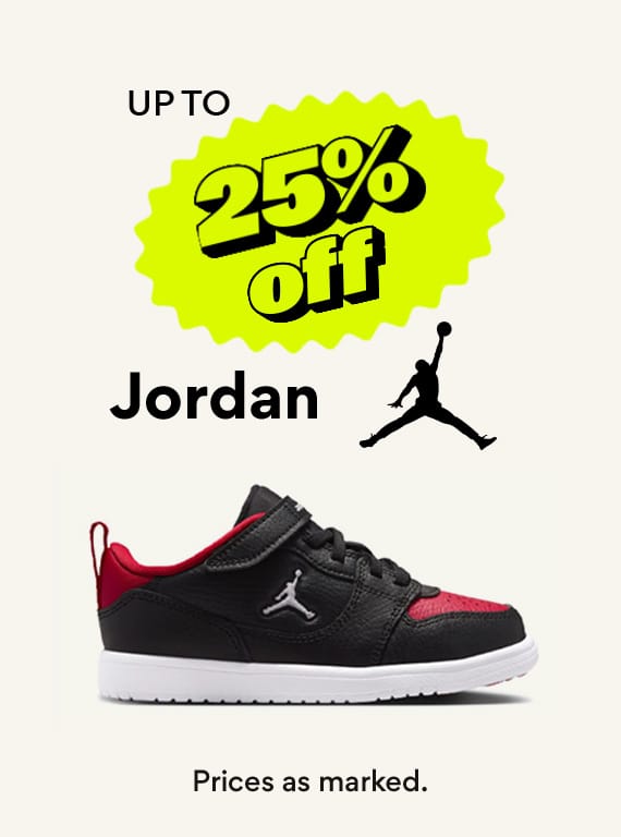 up to 25% off jordan prices as marked
