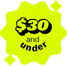 $30 and under