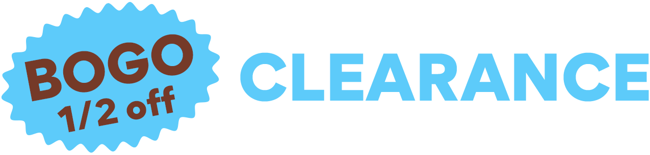 bogo 1/2 off clearance