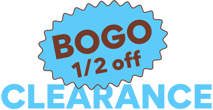 bogo 1/2 off clearance