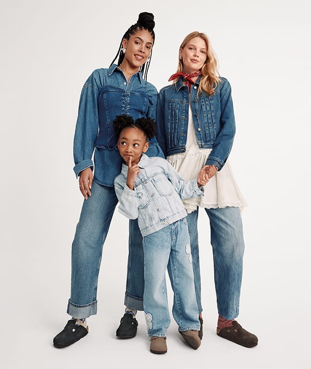 women wearing Birkenstock footbed sandals and clogs
