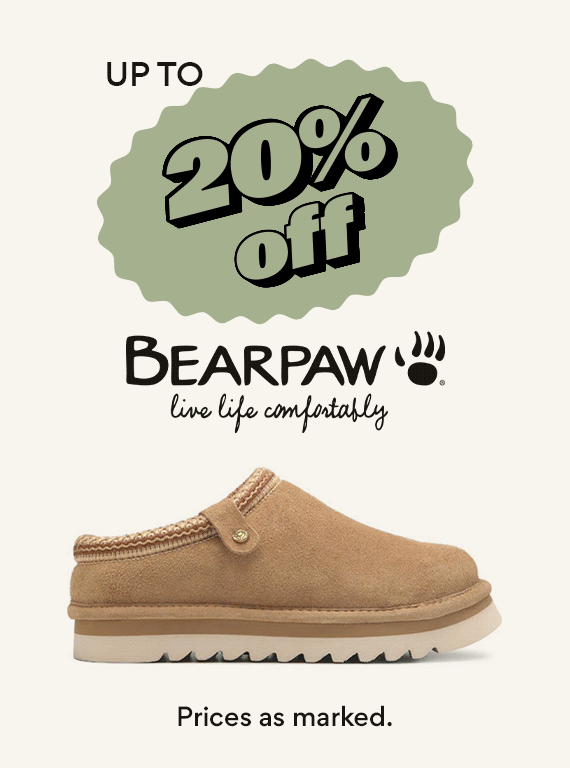shop up to 20% off bearpaw