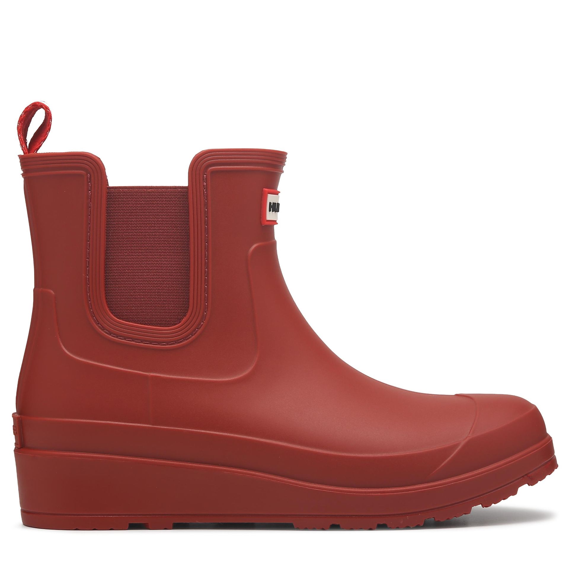 short red hunter boots