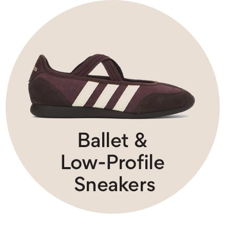 shop ballet and low-profile sneakers