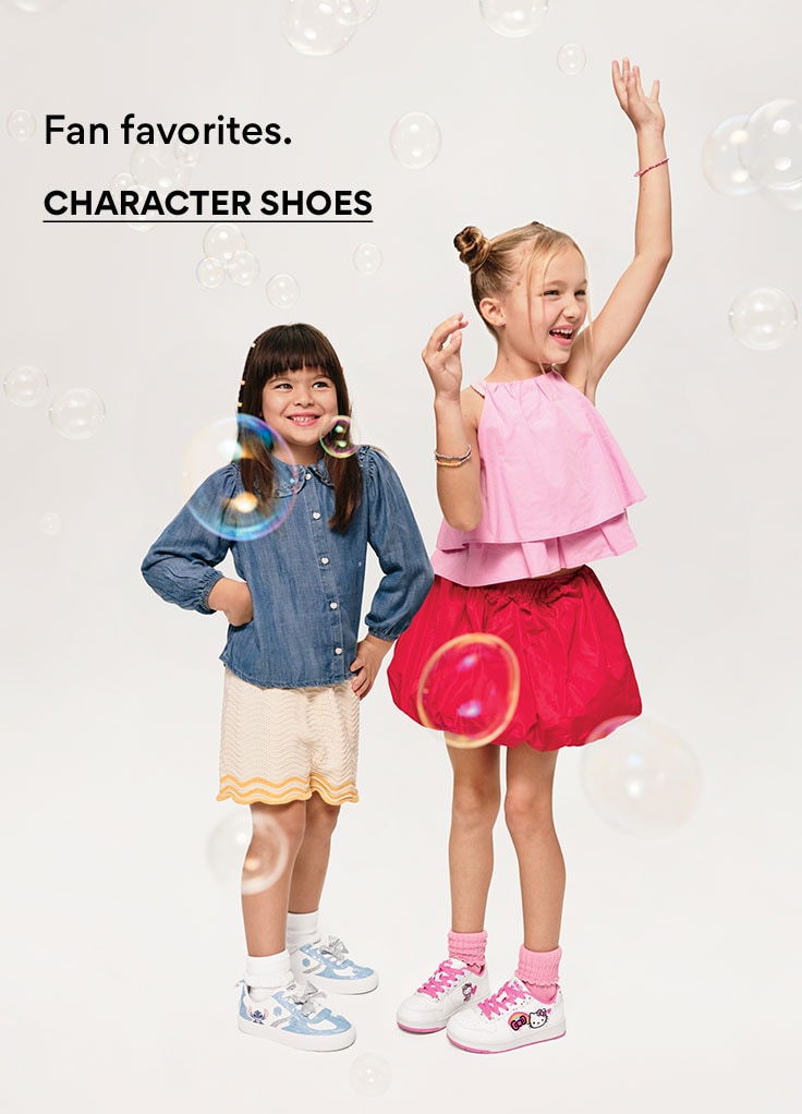kids character shoes. fan favorites.