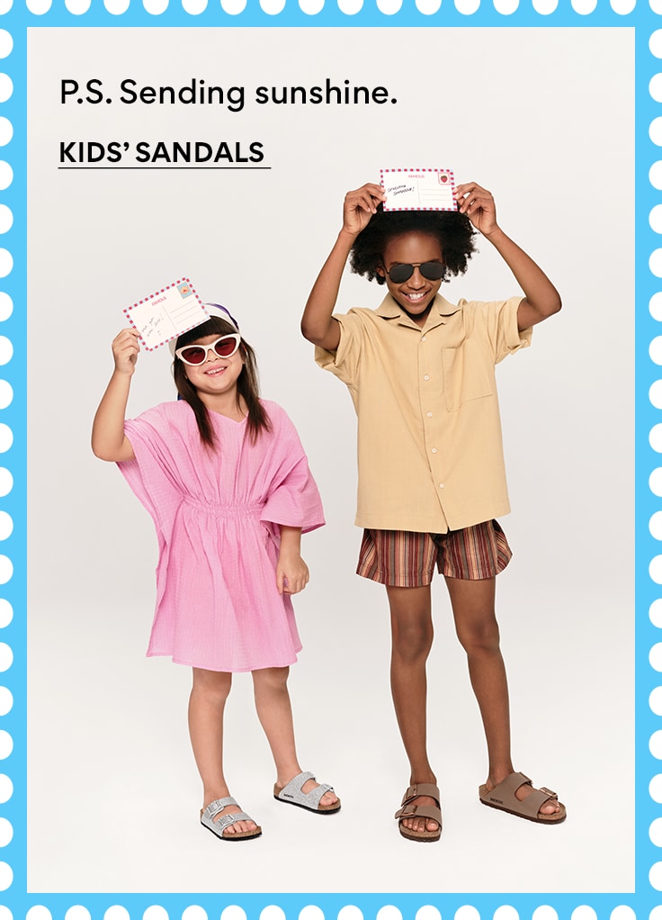 p.s. sending sunshine. kids' sandals
