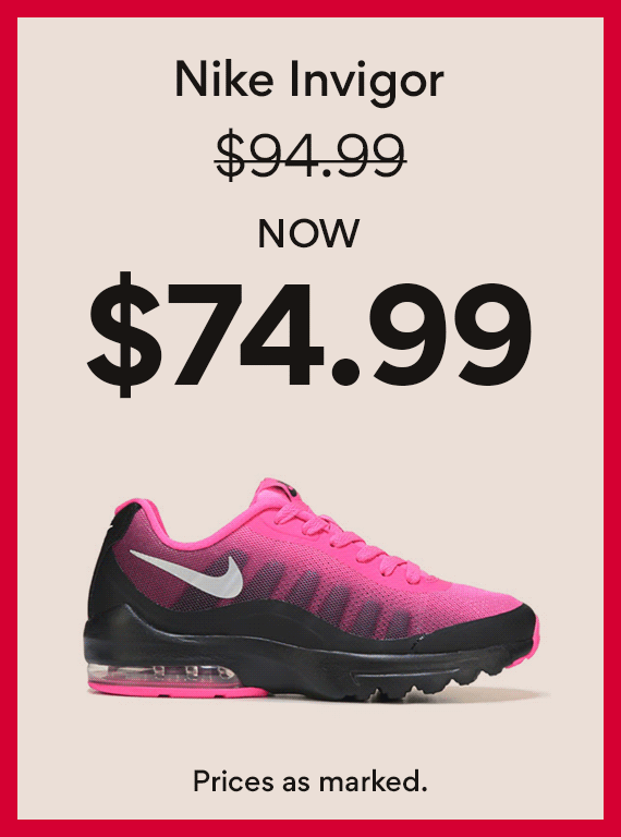 nike invigot now $74.99