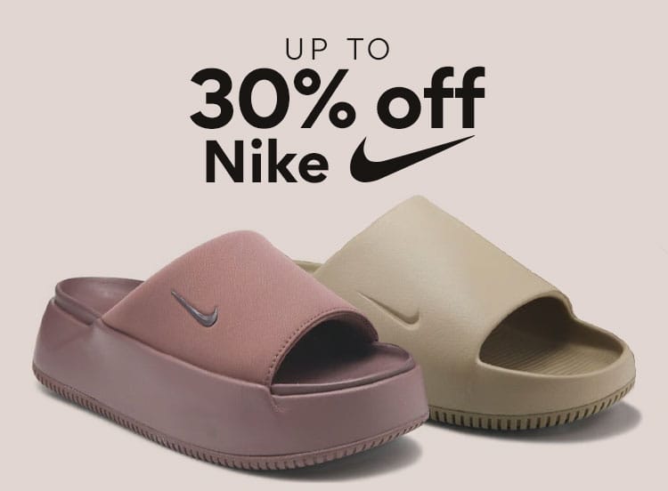 Up to 30% off Nike