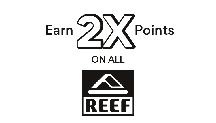 earn 2x points on all reef