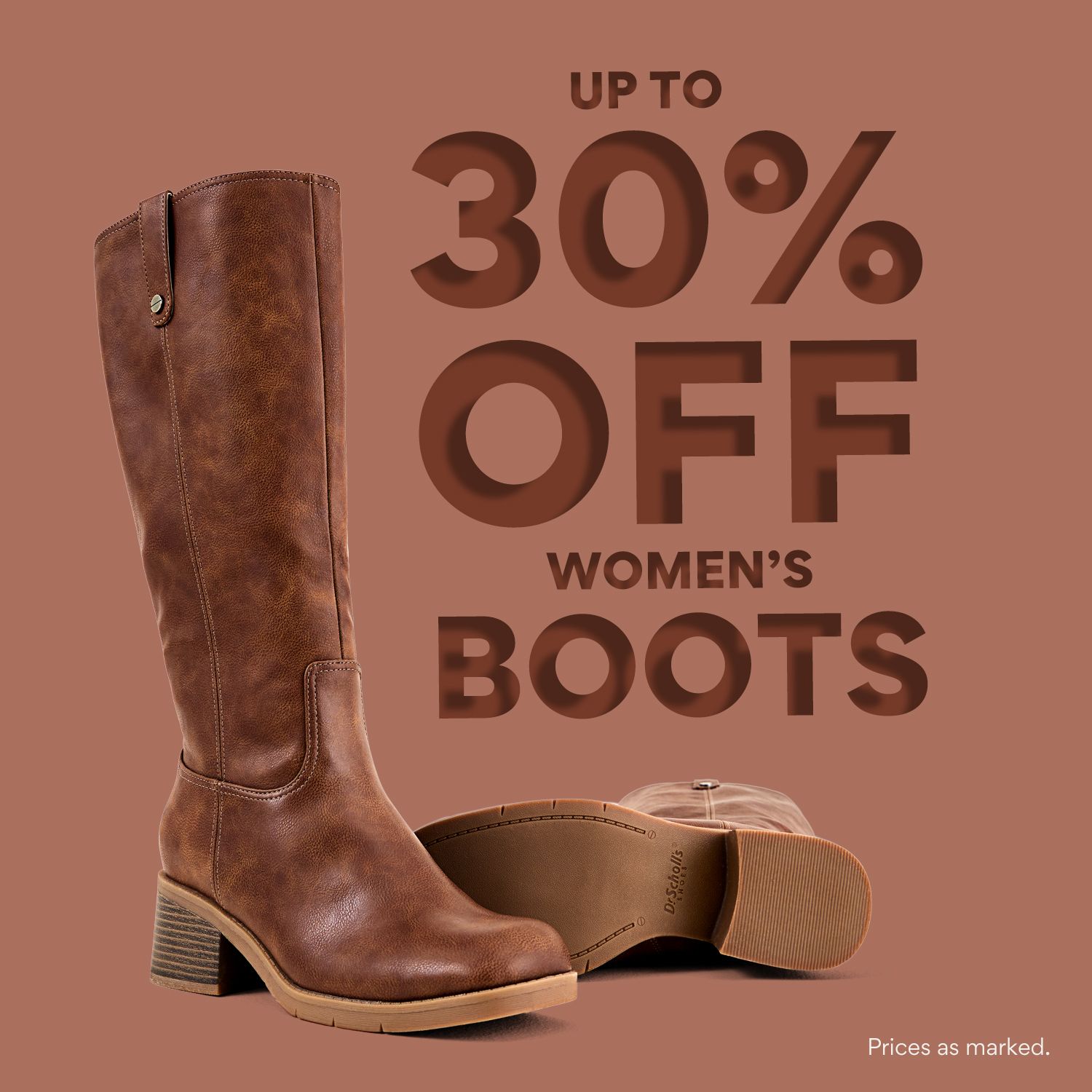up to 30% off women's boots