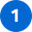 white number 1 inside a blue circle