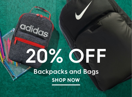 20% OFF Backpacks and Bags
