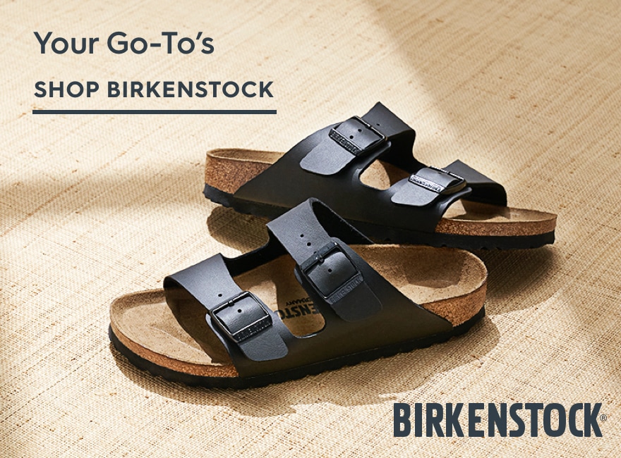 Pair of black Birkenstock sandals