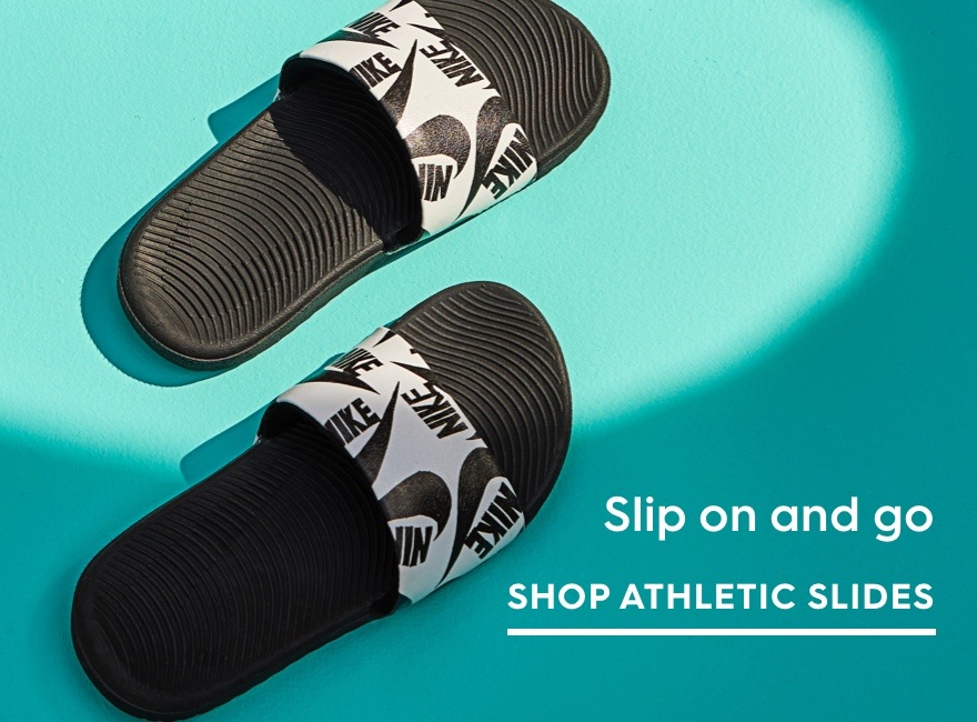 Shop Athletic Slides featuring Nike logo slide