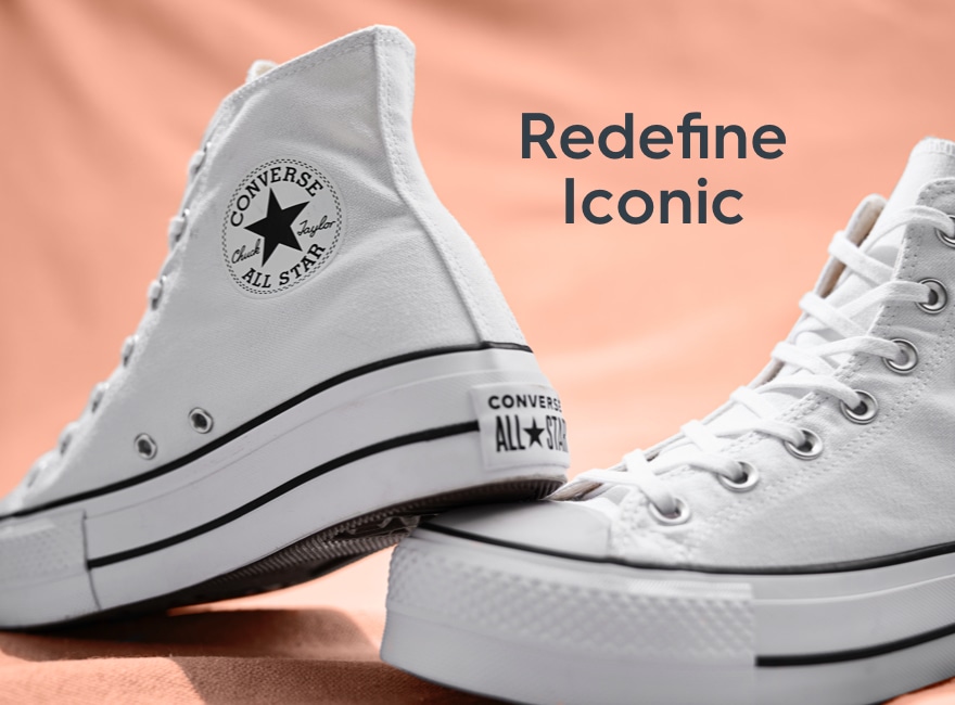 White high top converse famous footwear hotsell