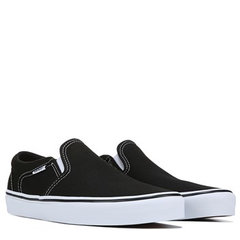 black and white asher vans