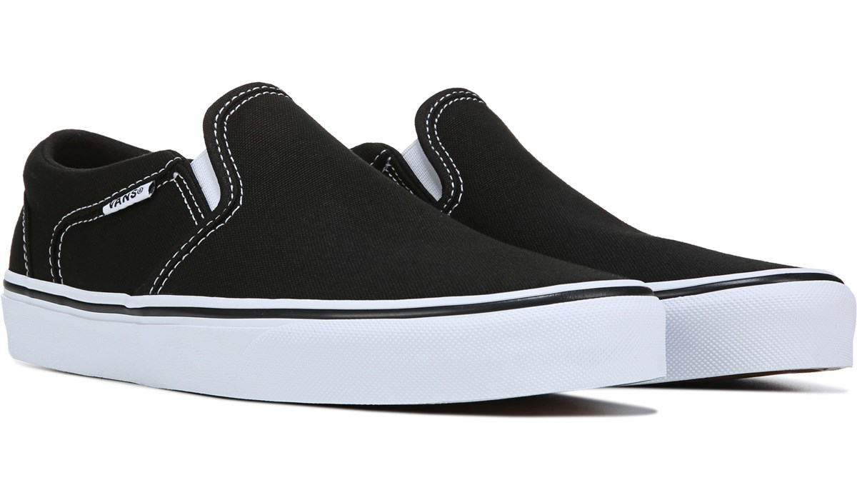 black van slip ons