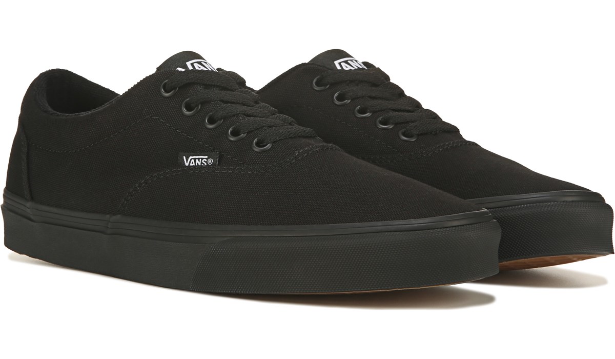 mens vans black shoes