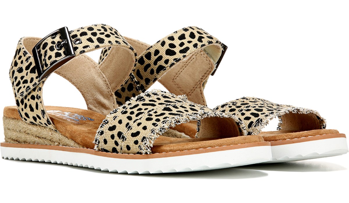 skechers leopard sandals