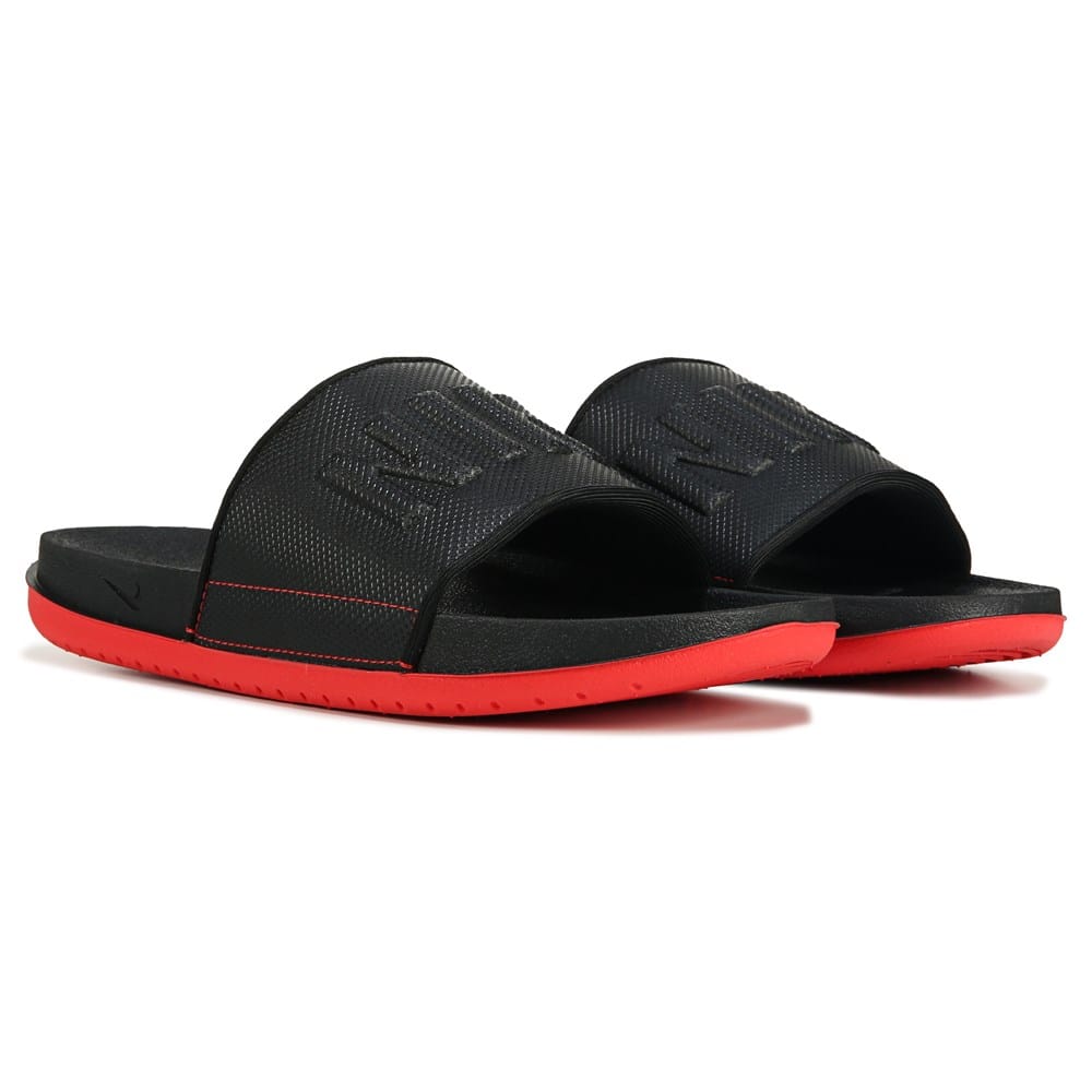 Men's Nike Offcourt Slide, Black Chile Red / 10