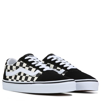 vans ward checkerboard blue