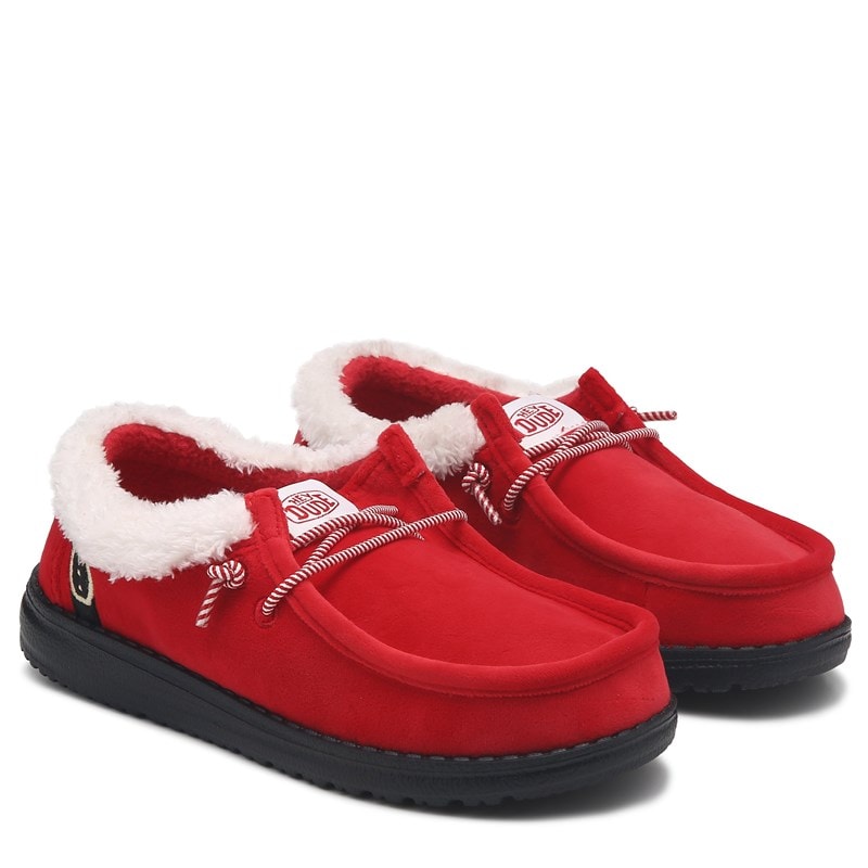 Heydude Kids' Wally Holiday Cheers Slip On Shoes Little/Big Kid Shoes (Red) - Size 11.0 M