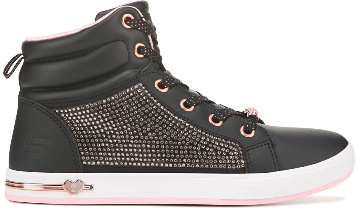 Skechers Kids' Shoutouts High Top Sneaker Big Kid Black, Sneakers and