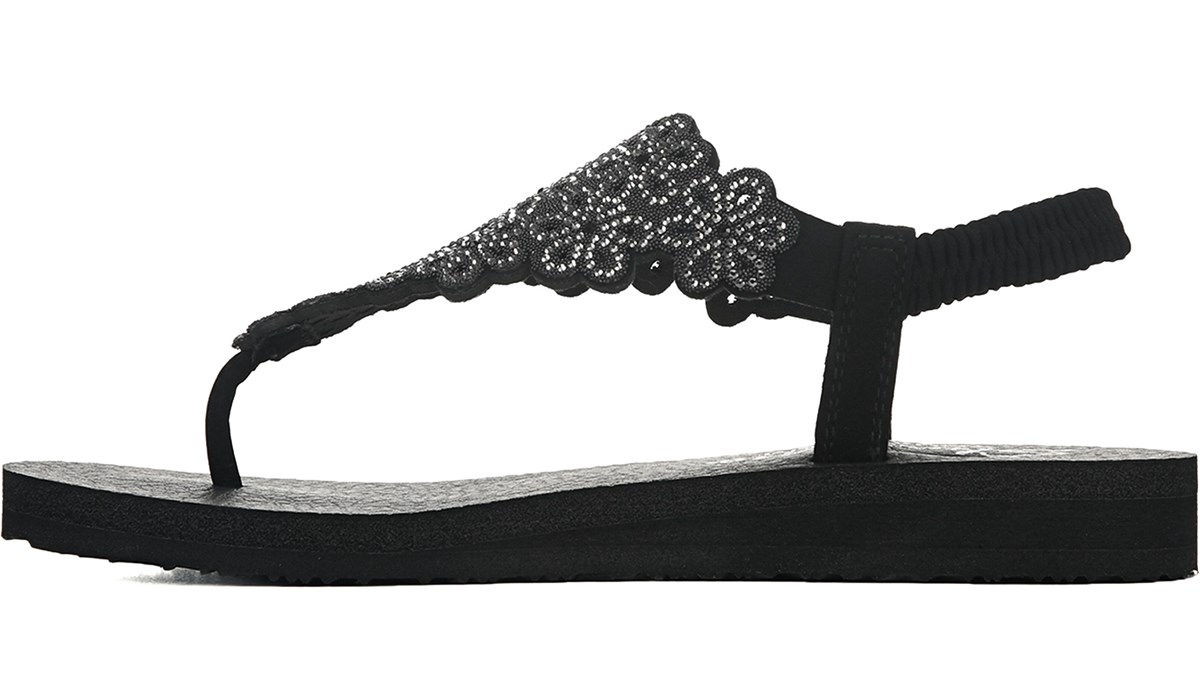 Skechers Women's Meditation Floral Lover Sandal | Famous Footwear