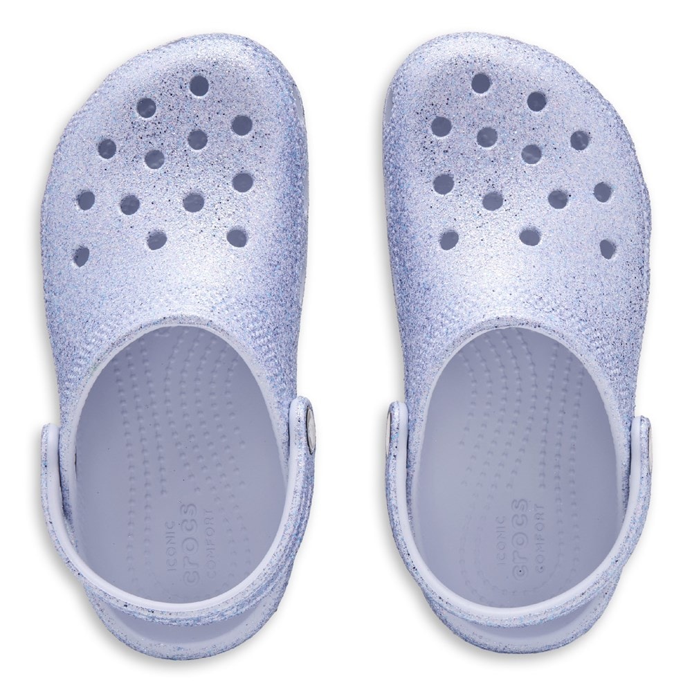 kids glitter crocs