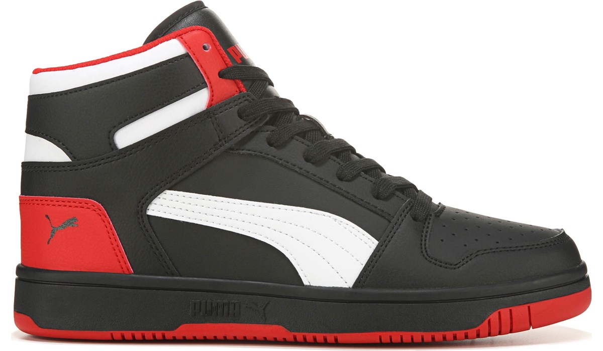 puma sneakers red and black