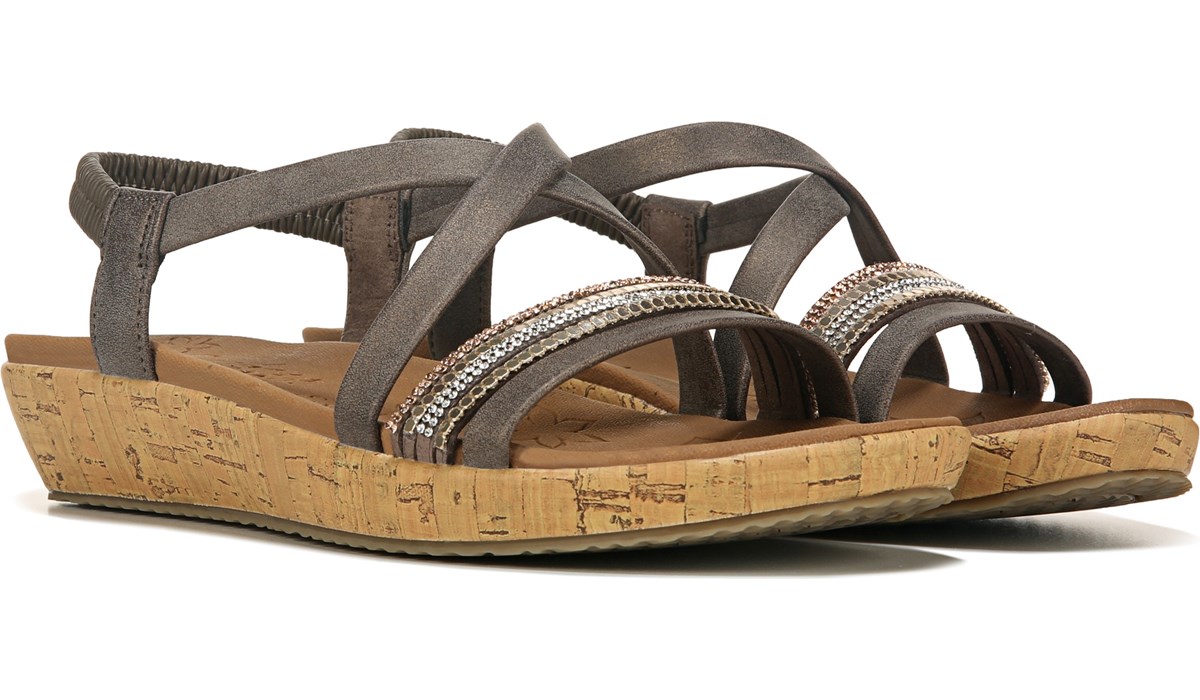 skechers metallic sandals