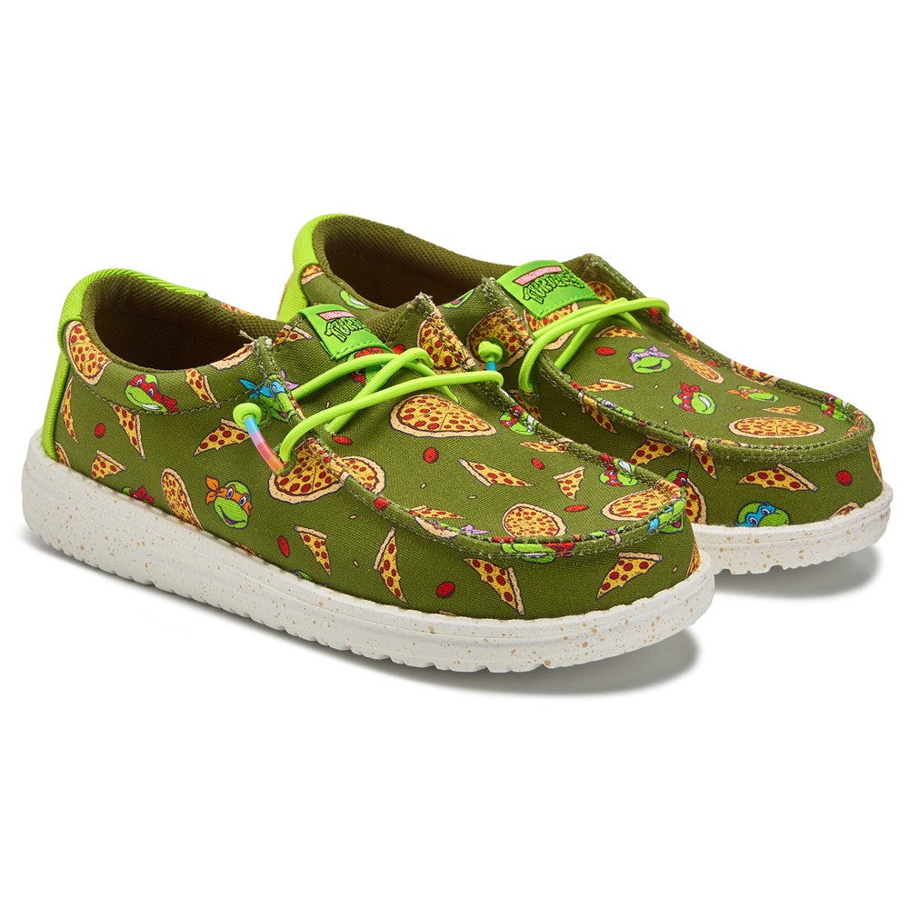 さとしくんLeon Haywood その他3枚 HEYDUDE Kids' Wally Ninja Turtles Slip On Shoes Little/Big