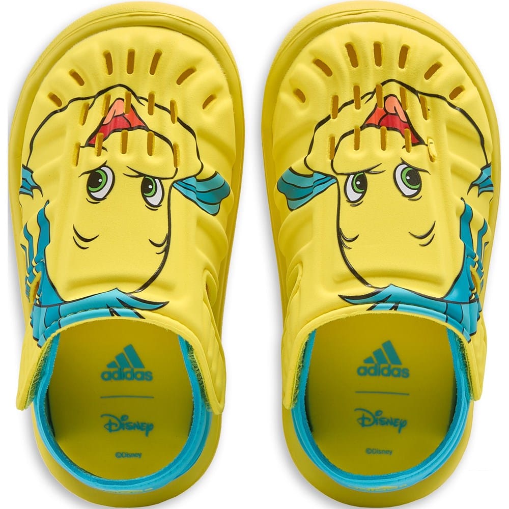 adidas Kids Slip-On Sandals in Yellow adidas Kids main image 4