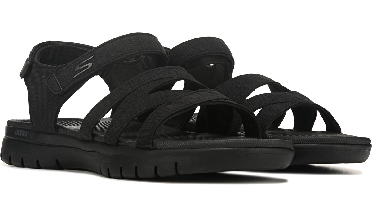 skechers wide width flip flops