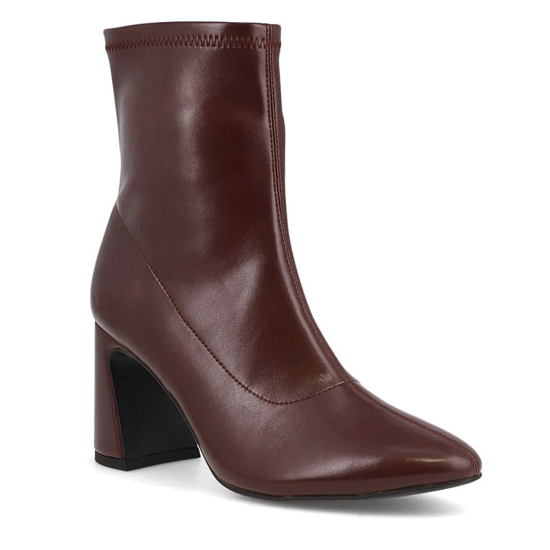 Mia Women's Thiva Block Heel Dress Booties (Red) - Size 10.0