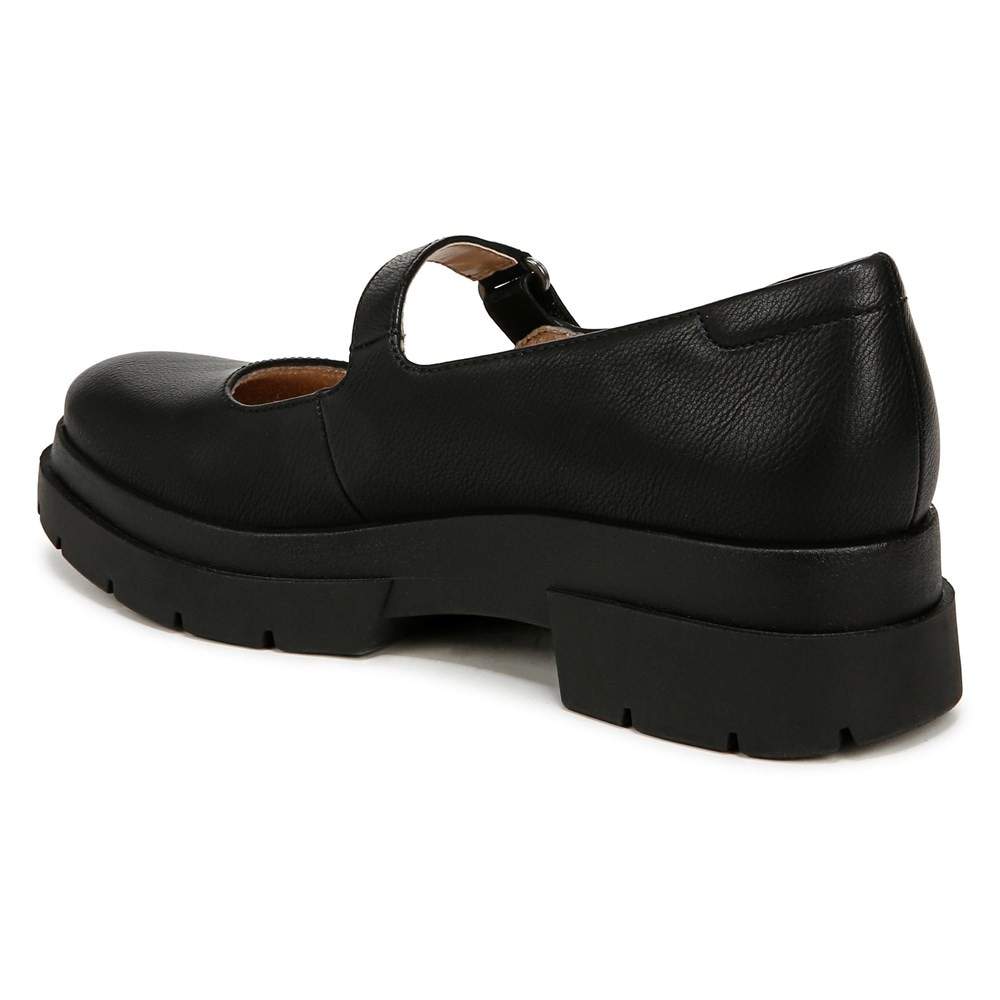 (取寄) ナチュラライザー レディース ソウル - Naturalizer women Naturalizer SOUL Naturalizer - Olivet Black Faux Leather SOUL Naturalizer Women's Olivet Mary Jane Lug Flat | Famous Footwear