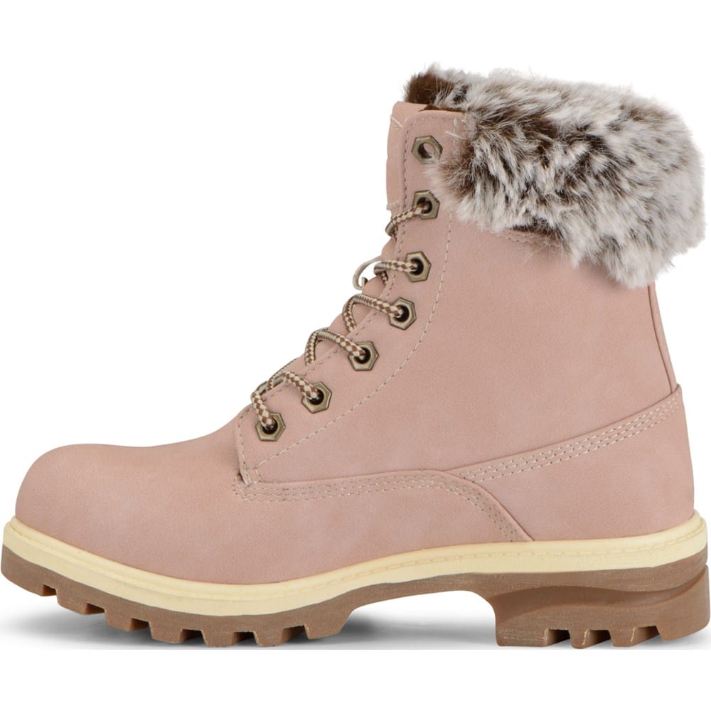 Botas Lugz Convoy Faux Fur Para Mujer - Piel Sintética, Forro De Piel, Suela Duradera, 15 Cm