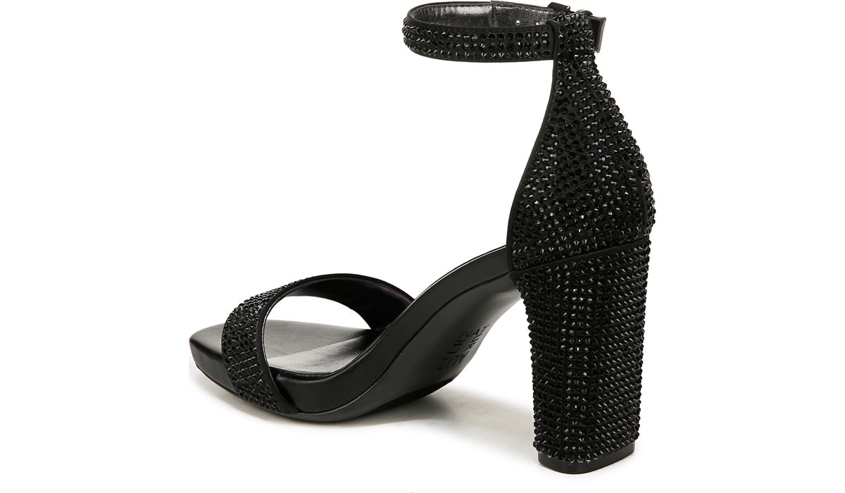 Dazzling Diva Black Sparkly Shoes Mid Heel Naturalizer Women's Joy