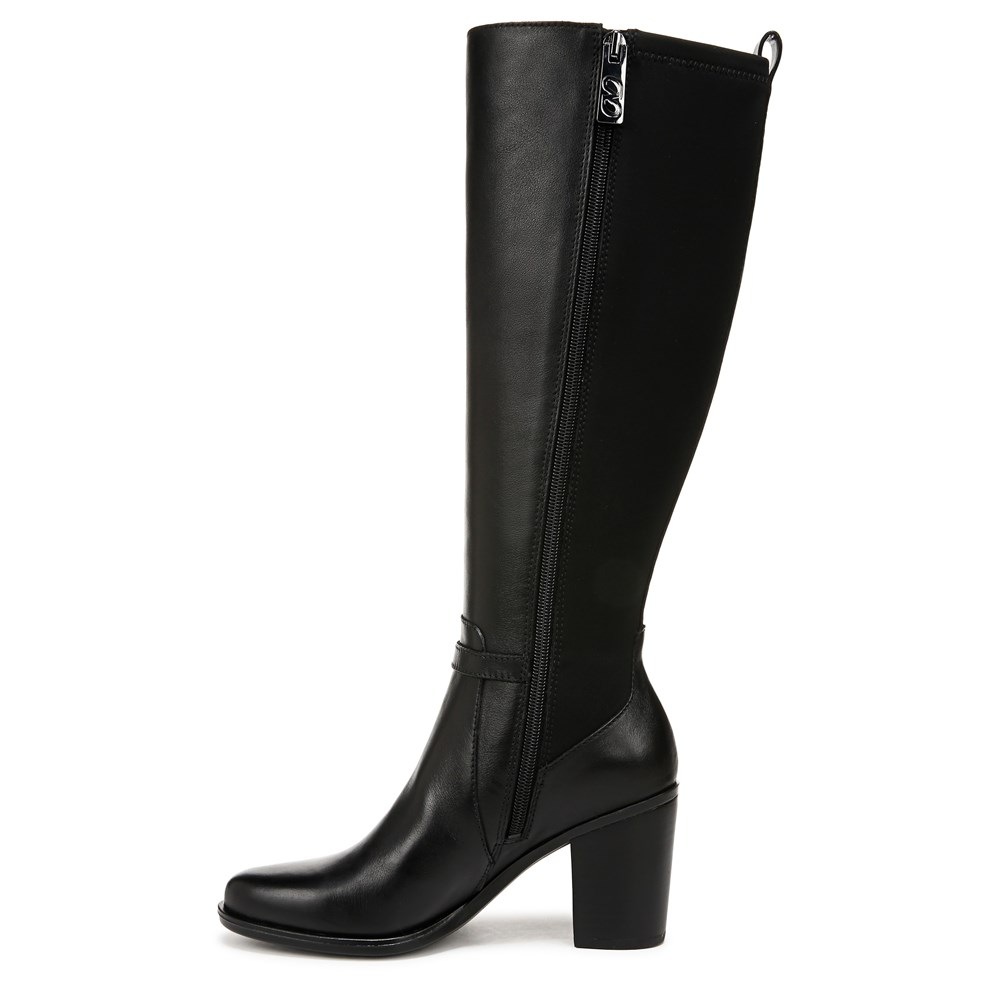 Womens black knee high boots size 9 cheap