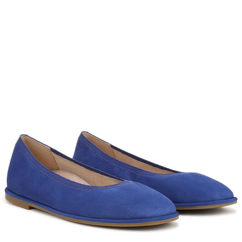 Vionic Women's Caroll 2.0 Ballet Flat Shoes (Mazarine Blue Suede) - Size 12.0 M