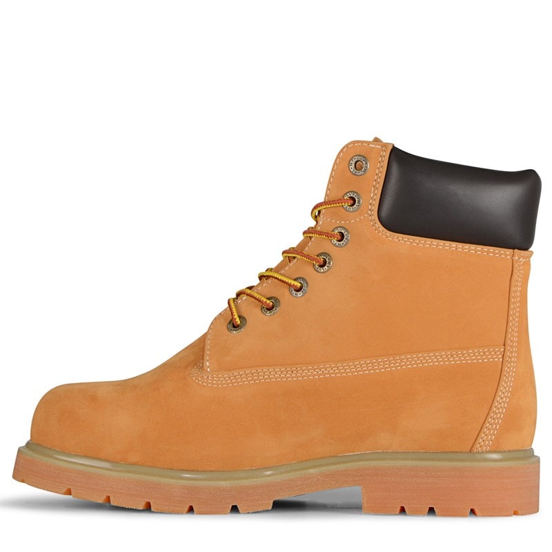 "lugz Men's Drifter 6" Steel Toe Work Boots (Wheat/Bark/Tan/Gum) - Size 10.5 D